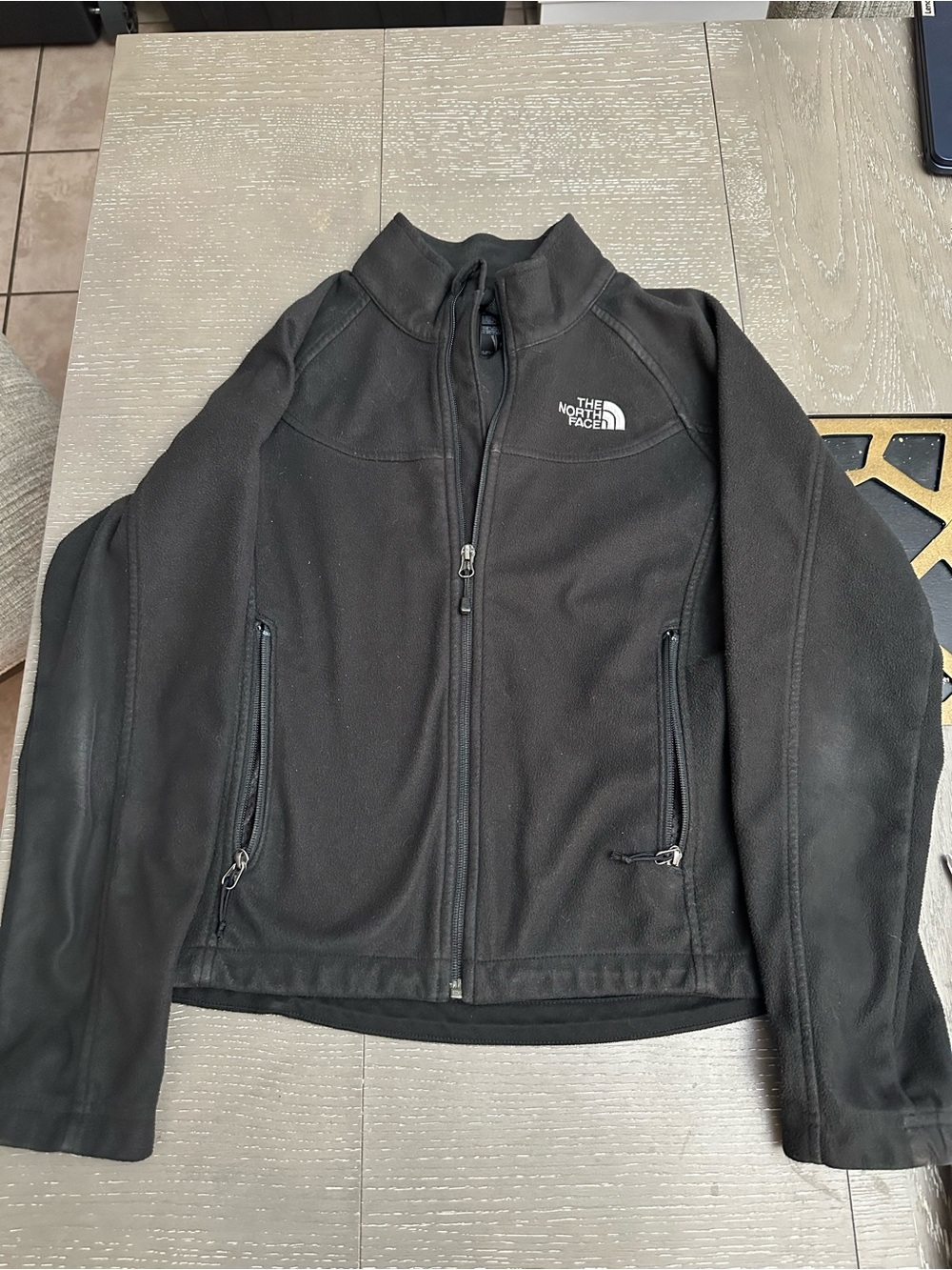 The North Face women Black Full-Zip Fleece Jacket
